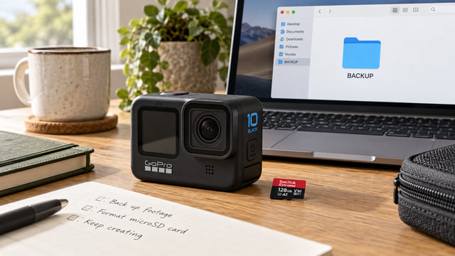 How to Format an SD Card in GoPro HERO10 Black Without Skipping the Backup