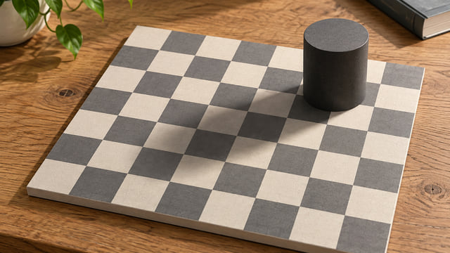 The Checker Shadow Illusion: Same Gray, Different Appearance