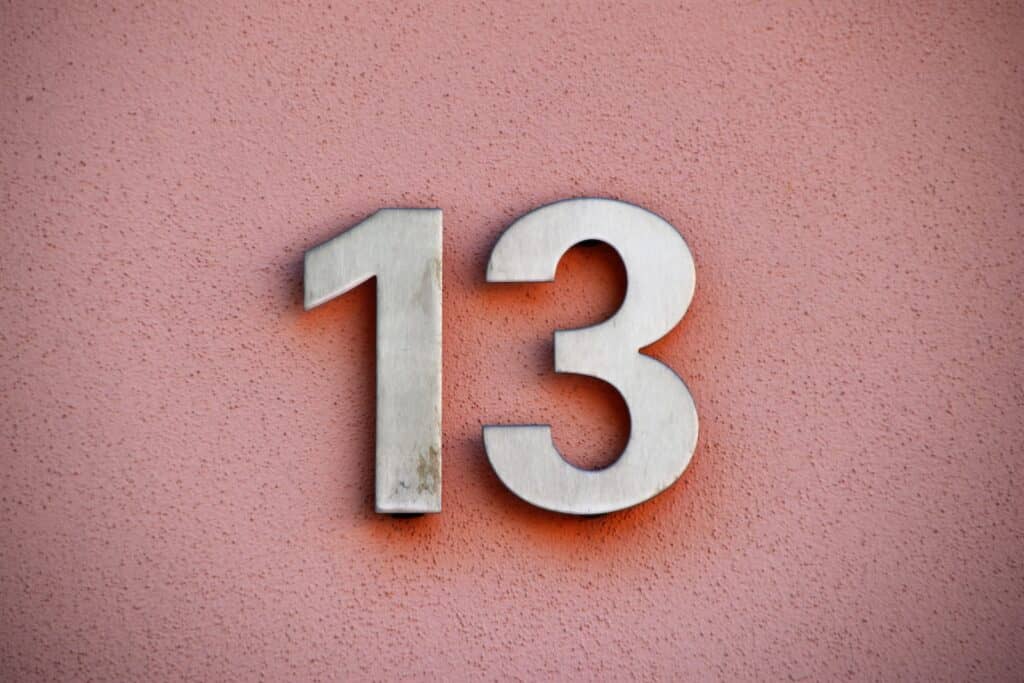 The unlucky number 13